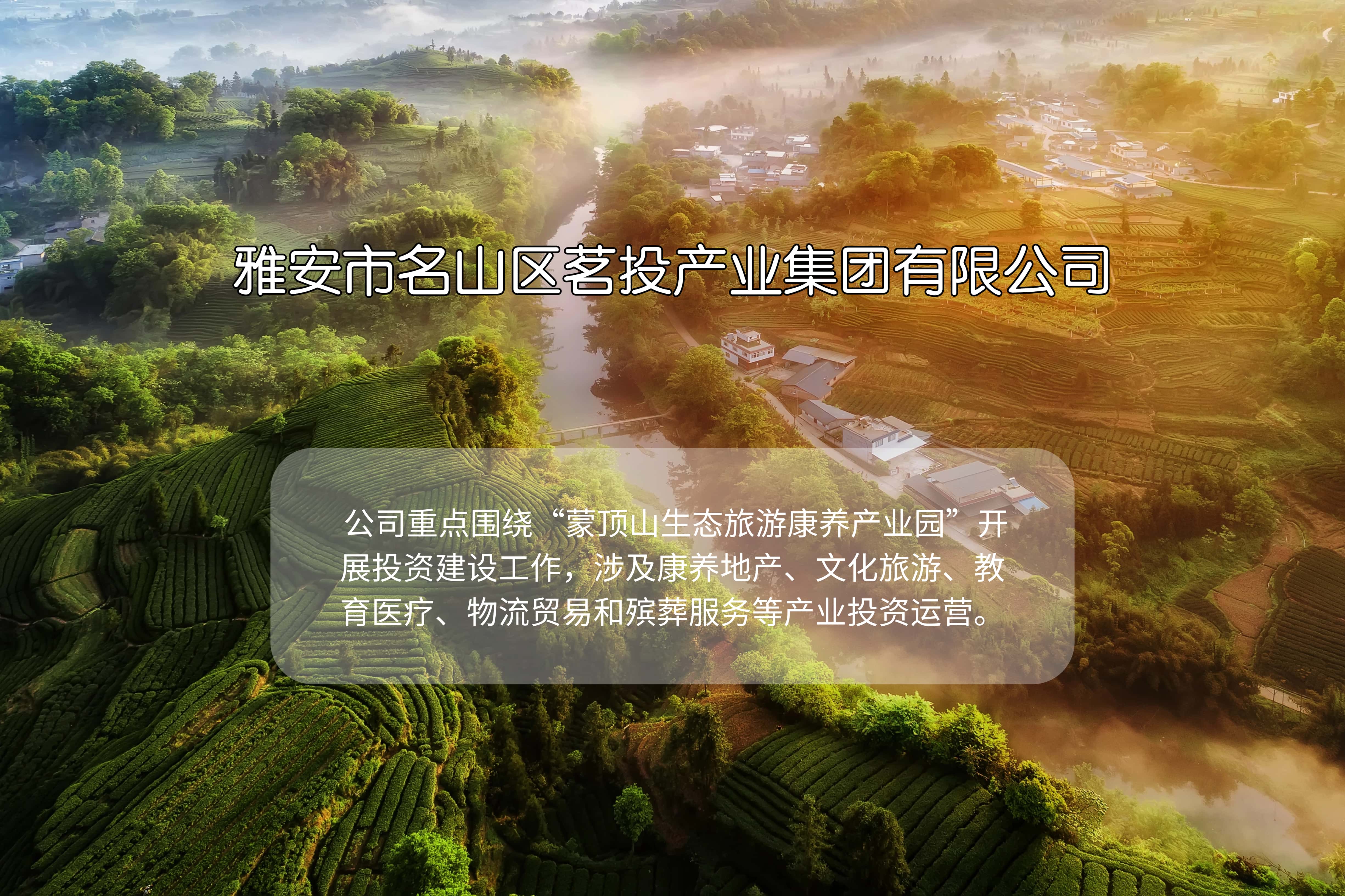 雅安市蒙頂山生態(tài)康養(yǎng)產(chǎn)業(yè)園發(fā)展有限公司